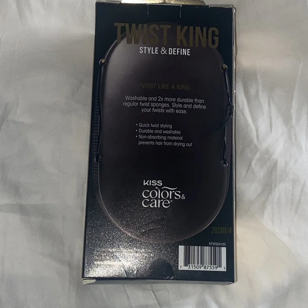 New Kiss Colors & Care Twist King Style Define Larger Coils Curls Bow Wow Sponge